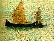 Odilon Redon segelbatar i venedig oil painting reproduction